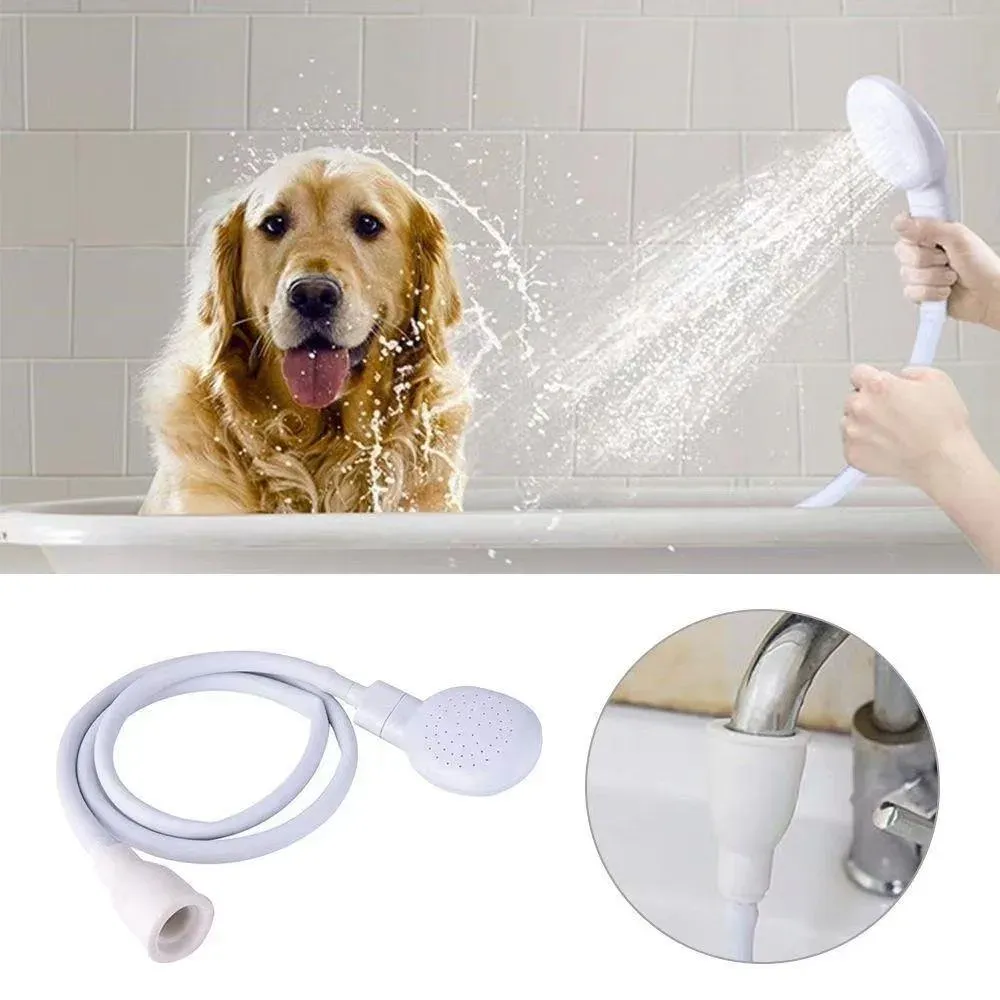 Robinet multifonctionnel avec douchette, filtre de vidange, tuyau et tête de lavage pour évier, rallonge de douche, accessoires de nettoyage pour salle de bain et bain d'animaux 2