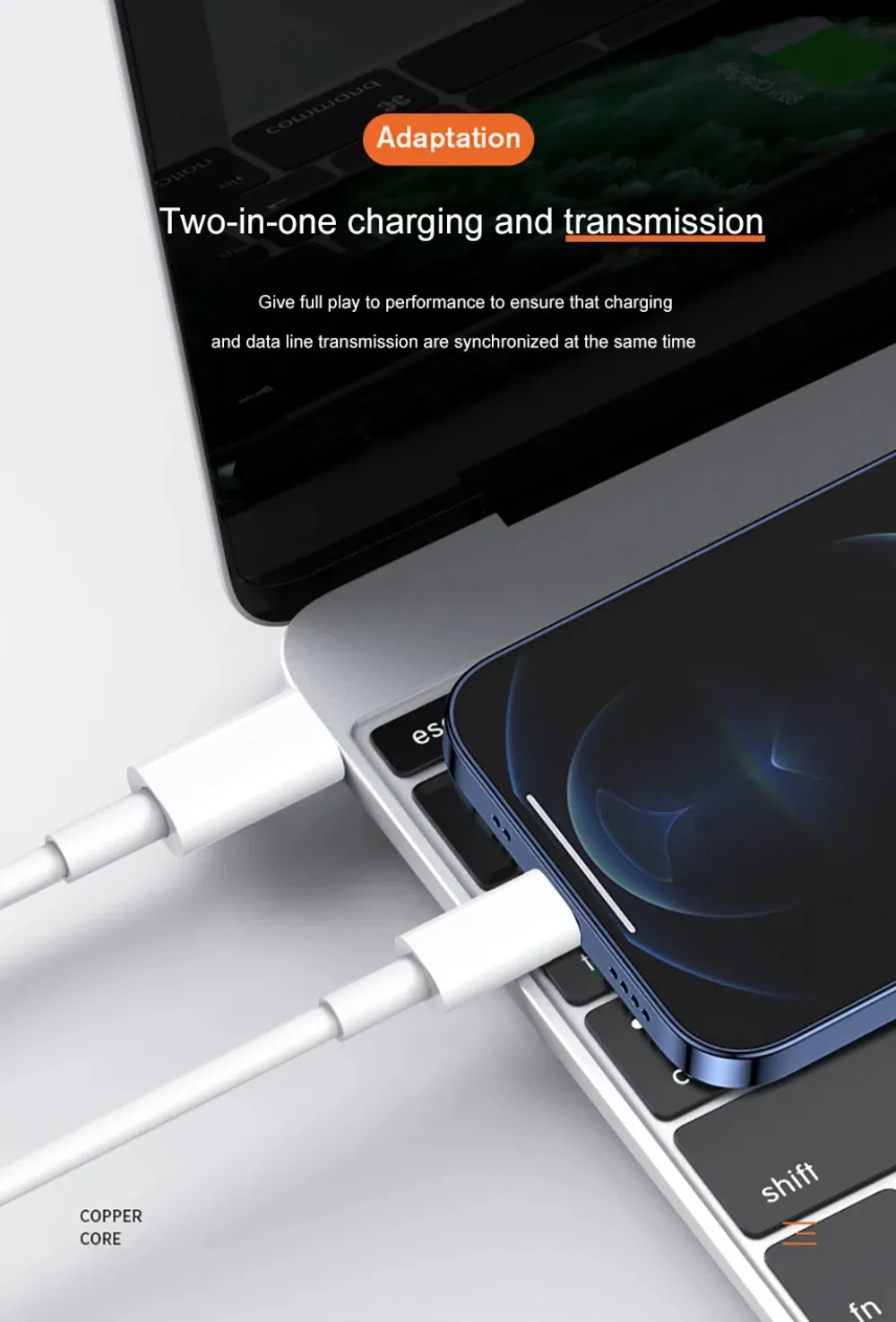 Câble de charge rapide design