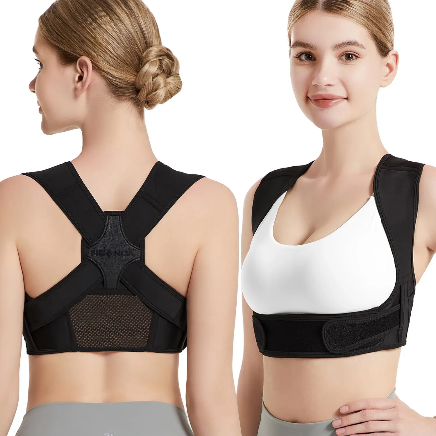 NEENCA Correcteur de Posture pour Soutien du Dos, Orthèse d'Épaules Réglable Unisexe - Image 1