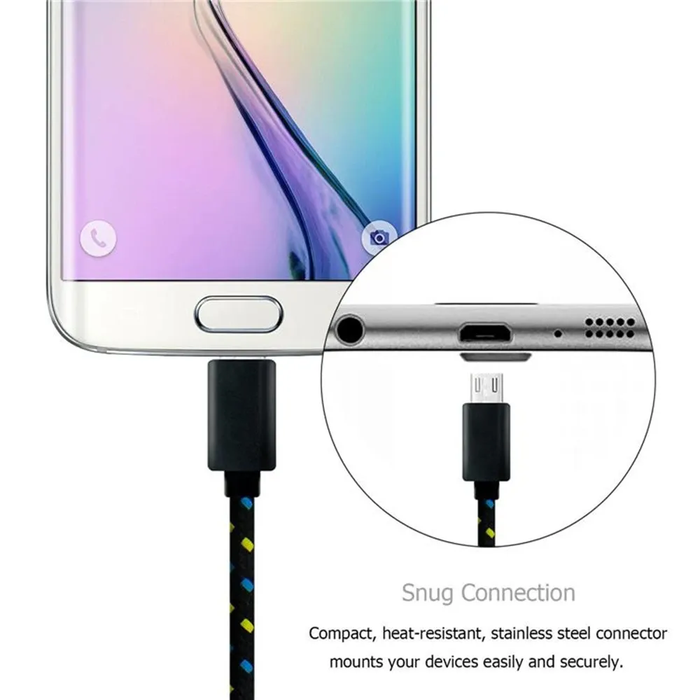 Câble Micro USB en situation