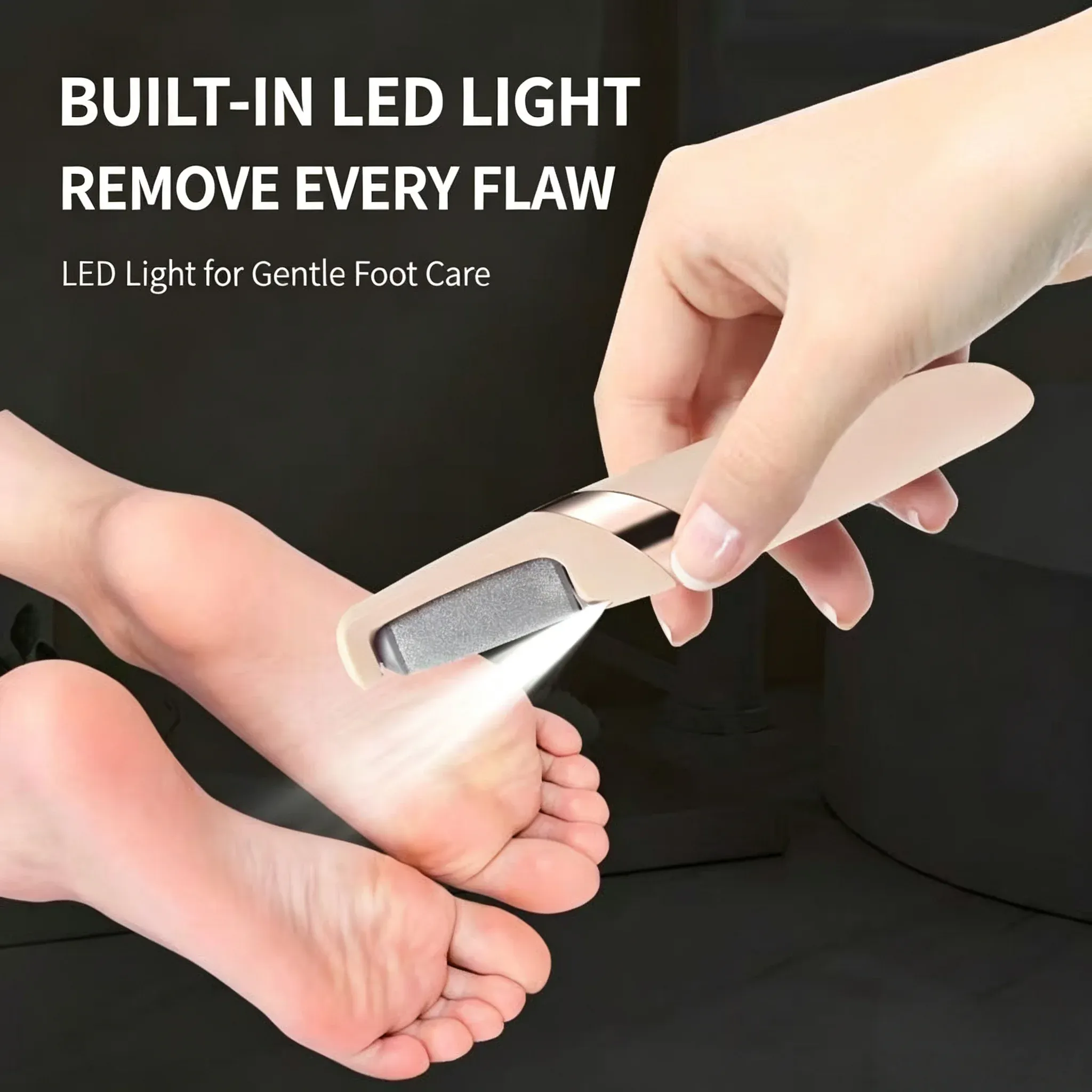 Lime électrique à callosités avec lumière LED, rechargeable par USB 6