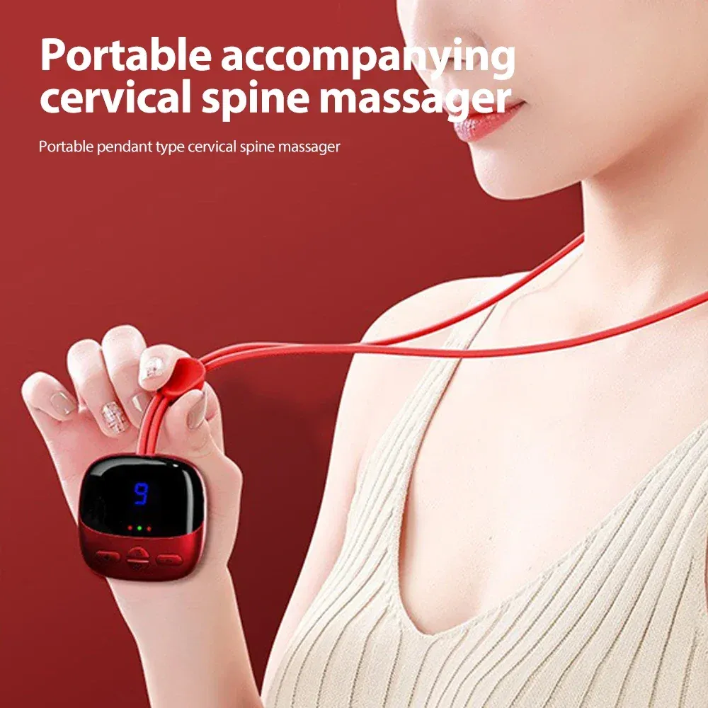 Masseur cervical portable de type pendentif
