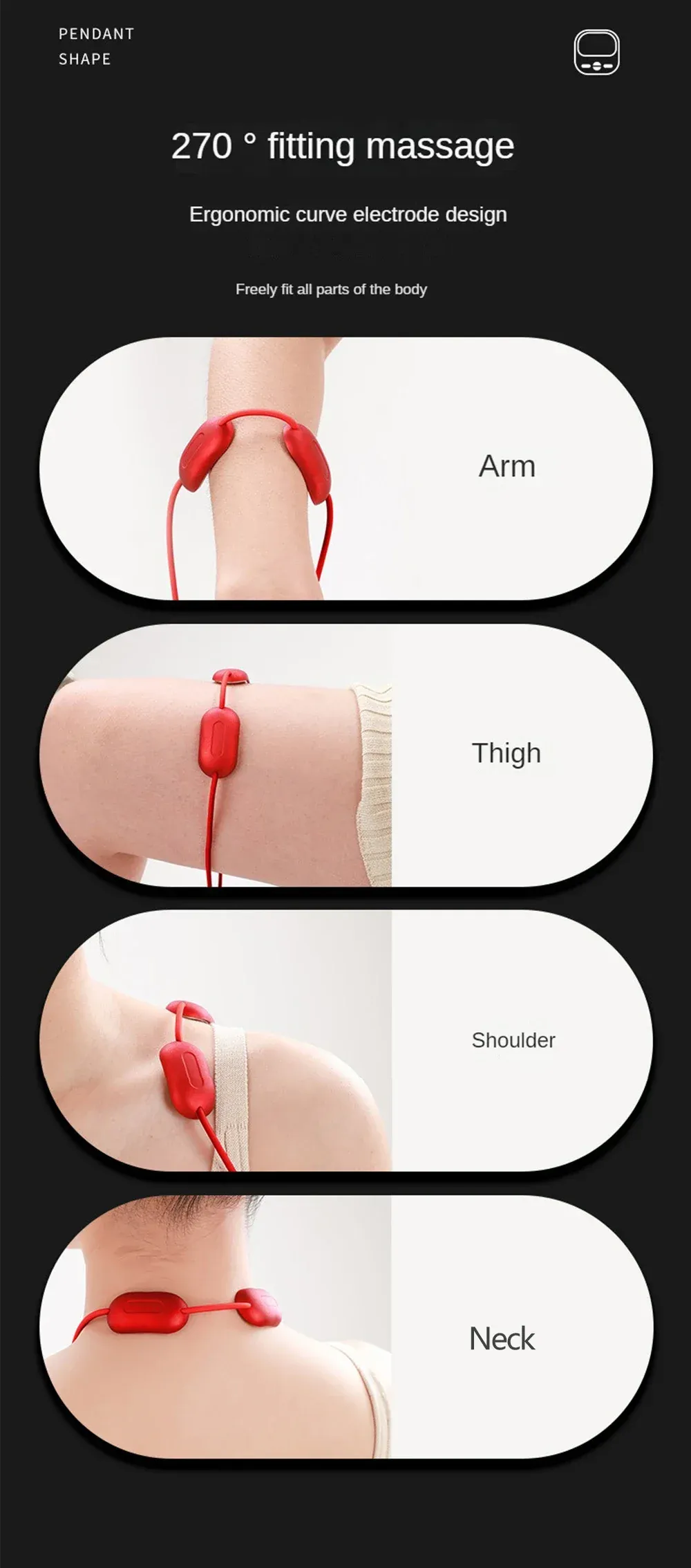 Masseur de cou intelligent en détail