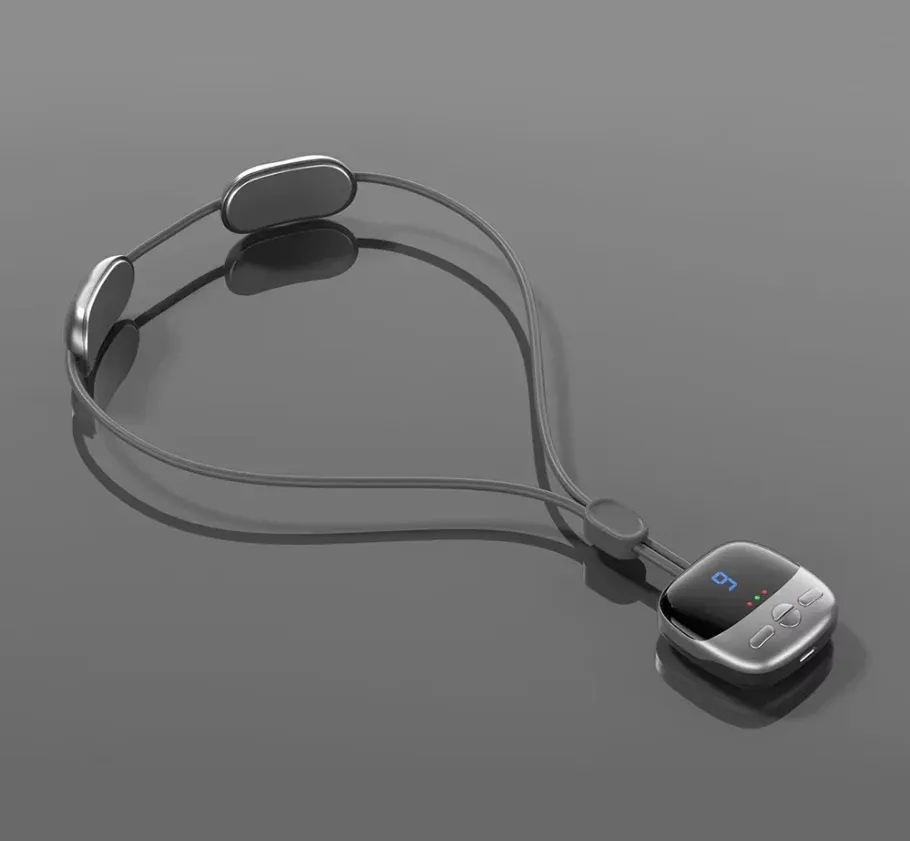 Masseur cervical intelligent portable à suspendre, avec fonction EMS et compresse chaude 7