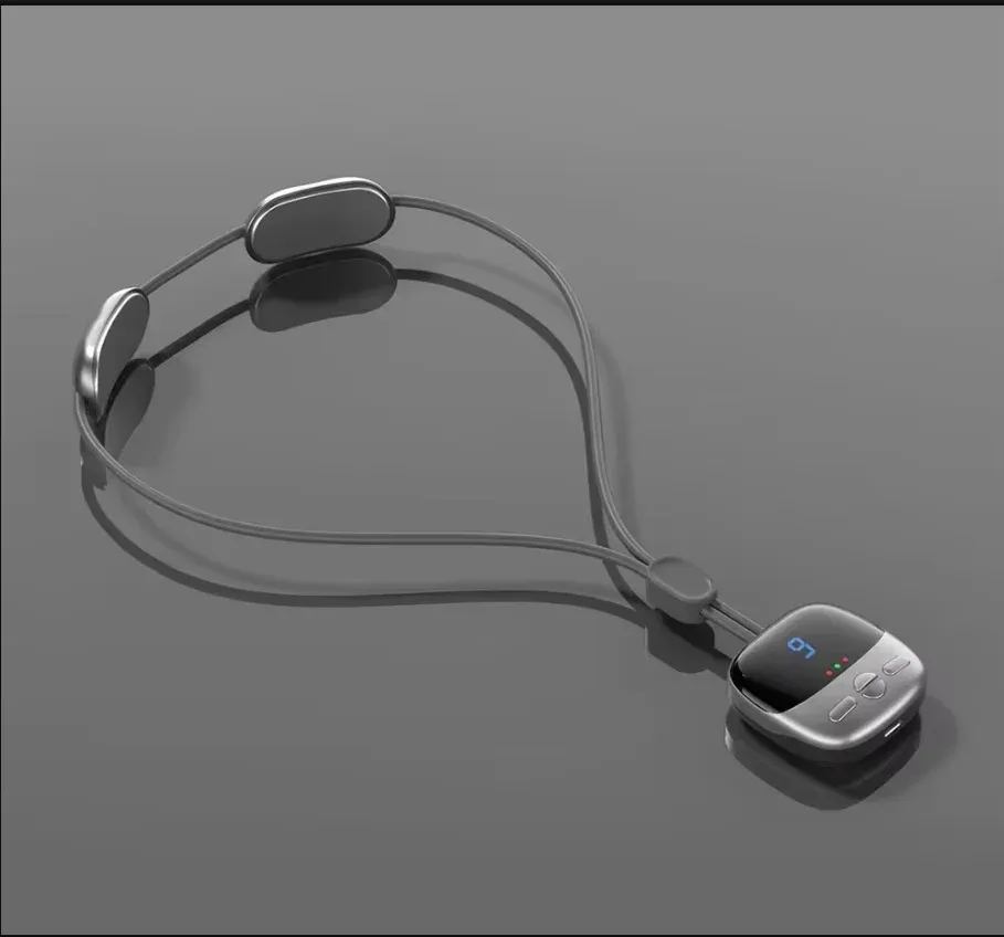 Masseur cervical intelligent portable à suspendre, avec fonction EMS et compresse chaude 9