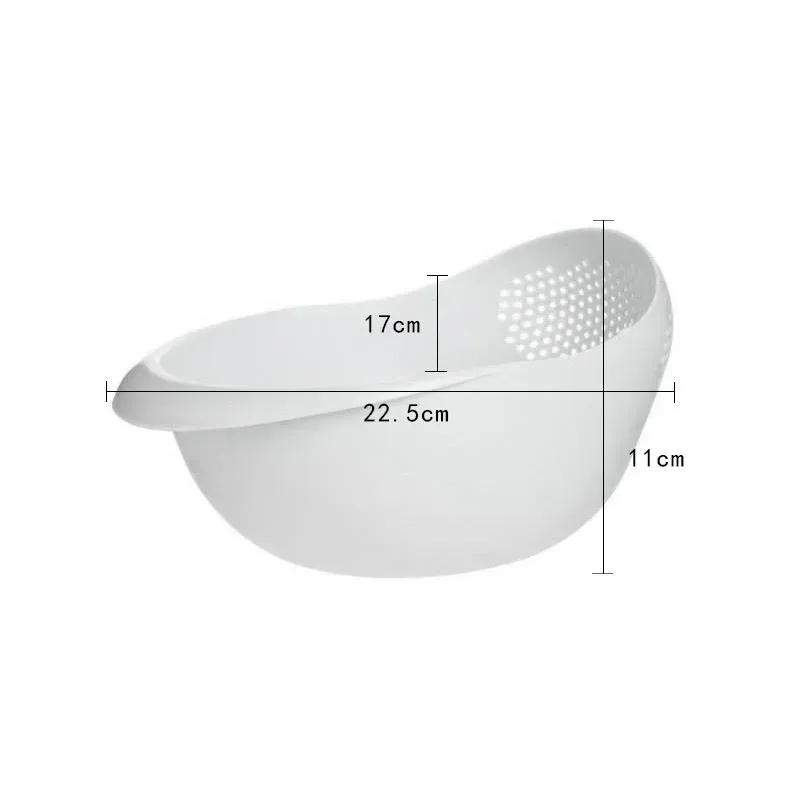 Passoire à riz en plastique avec poignées, égouttoir de cuisine 6