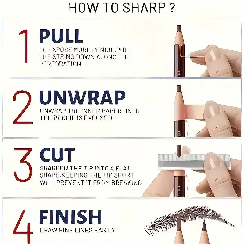 Crayon eye-liner rétractable sans taille, rendu naturel, résistant à la transpiration et au maculage 3