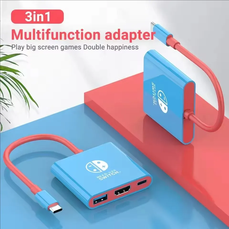 Station d'accueil 4K HDMI avec ports USB 3.0 et USB-C pour Nintendo Switch, ordinateurs portables, PC, iPad et MacBook 2