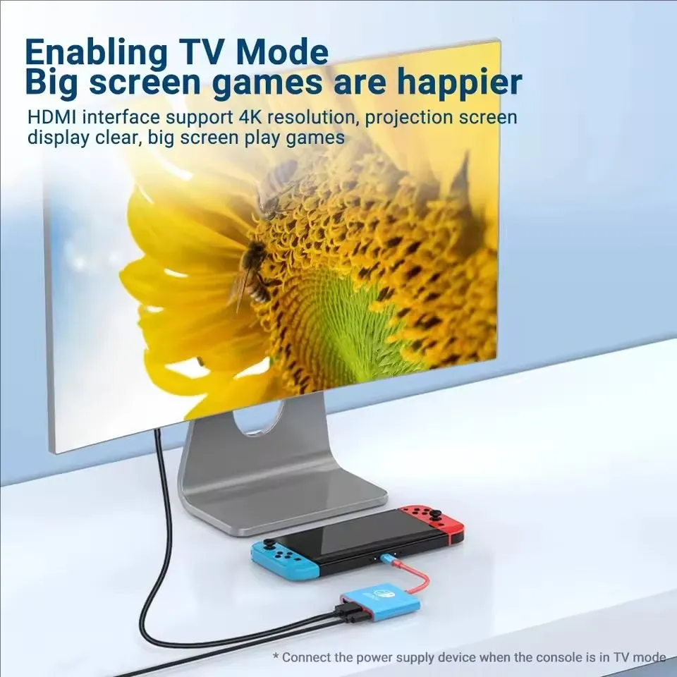 Station d'accueil 4K HDMI avec ports USB 3.0 et USB-C pour Nintendo Switch, ordinateurs portables, PC, iPad et MacBook 4