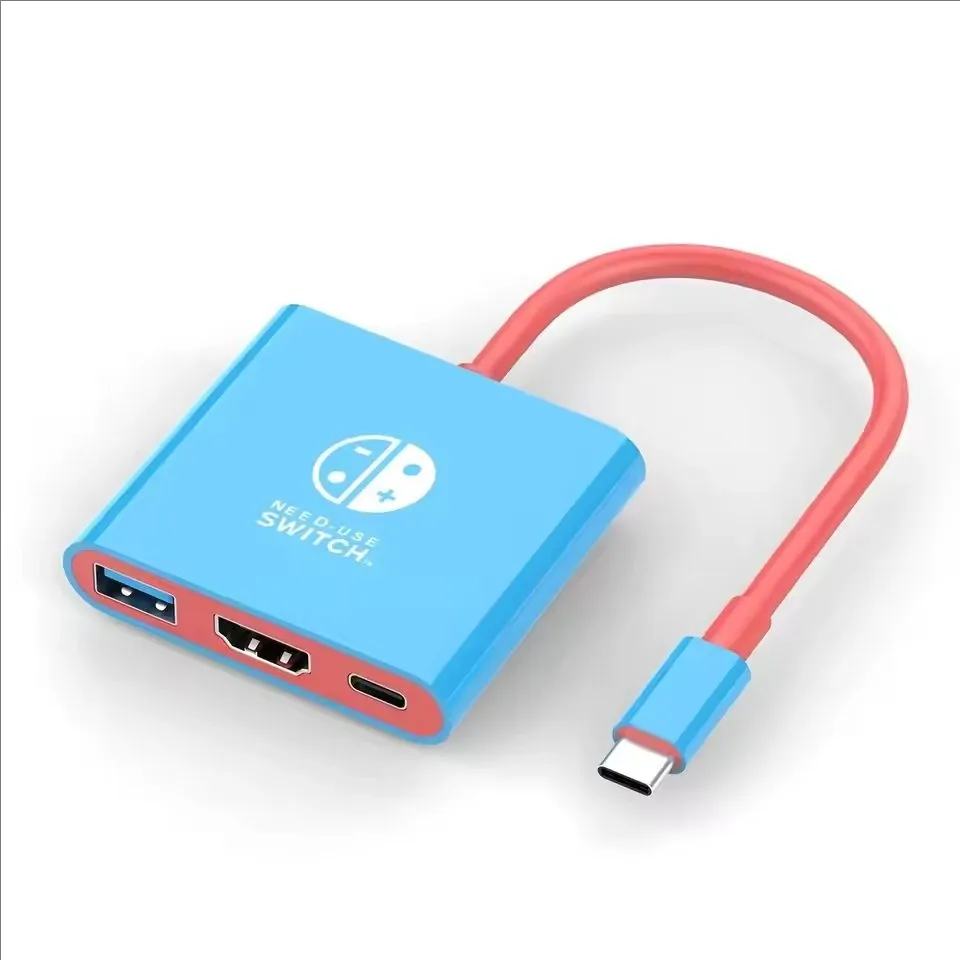 Station d'accueil 4K HDMI avec ports USB 3.0 et USB-C pour Nintendo Switch, ordinateurs portables, PC, iPad et MacBook 7