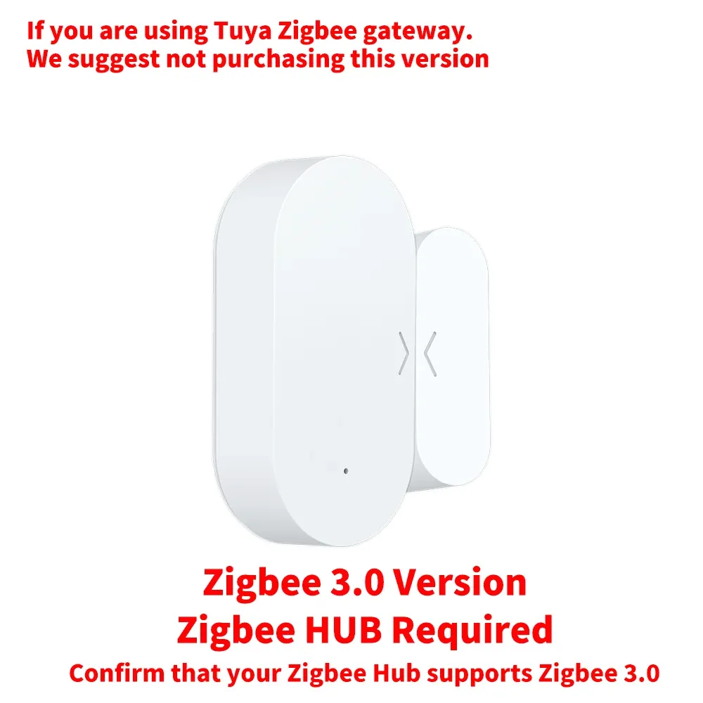 Capteur de contact Zigbee 3.0 pour portes et fenêtres, compatible Alexa, Zigbee2MQTT, ZHA et Home Assistant (hub Zigbee requis) 8