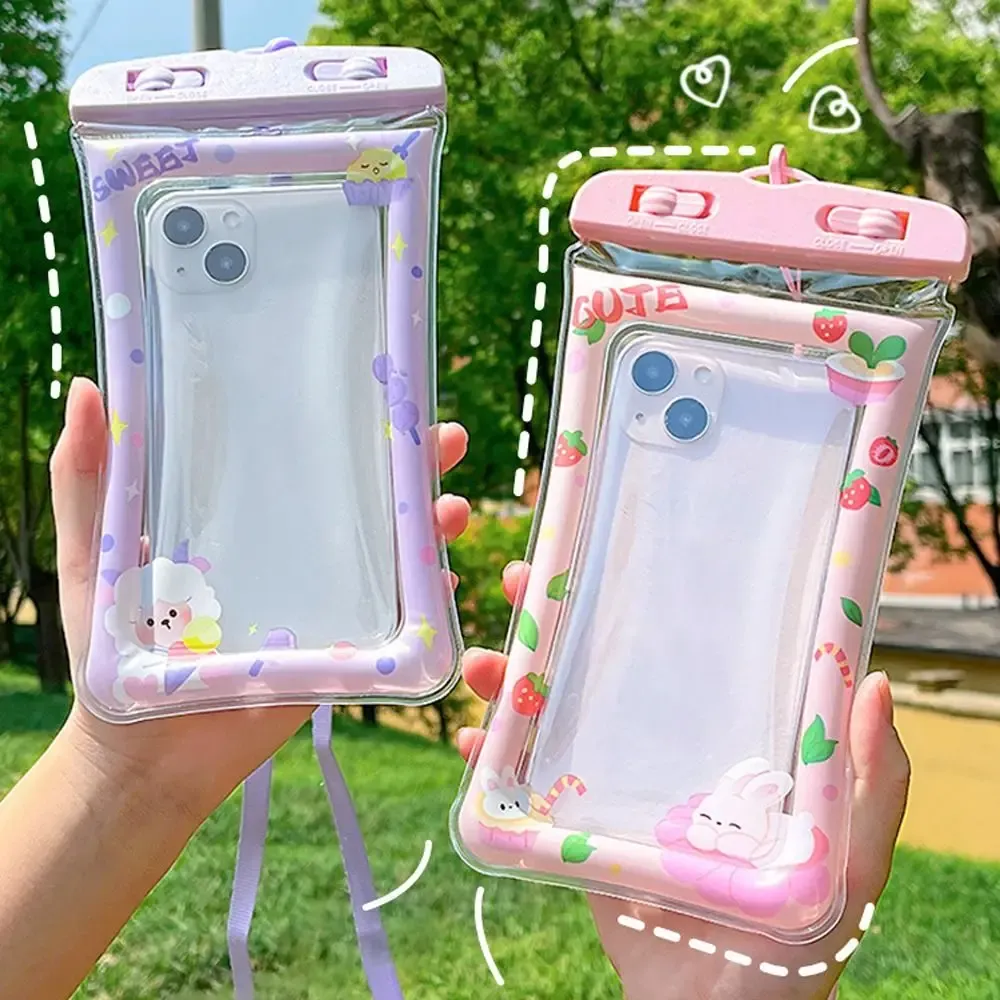 Pochette étanche pour téléphone, en situation