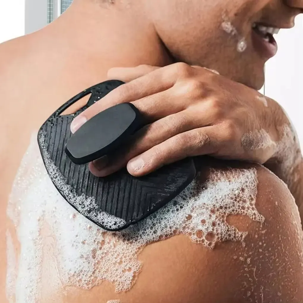 Brosse de massage multifonctionnelle en silicone, exfoliante, facile à nettoyer, 1 pièce