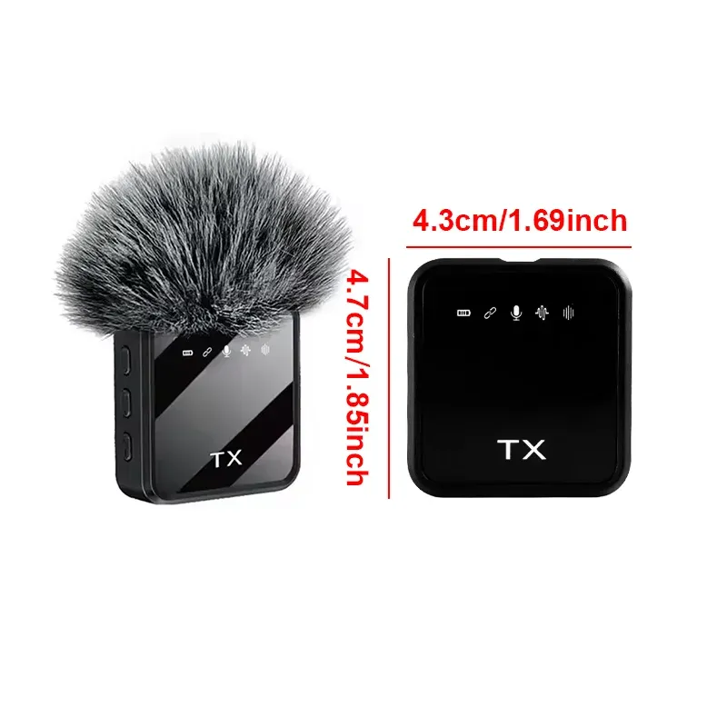 Microphone cravate sans fil pour iPhone, Android et appareils photo, avec réduction de bruit, idéal pour interviews et vlogs 3