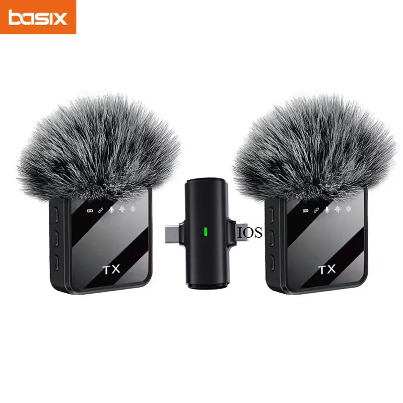 Microphone cravate sans fil pour iPhone, Android et appareils photo, avec réduction de bruit, idéal pour interviews et vlogs - Image 1