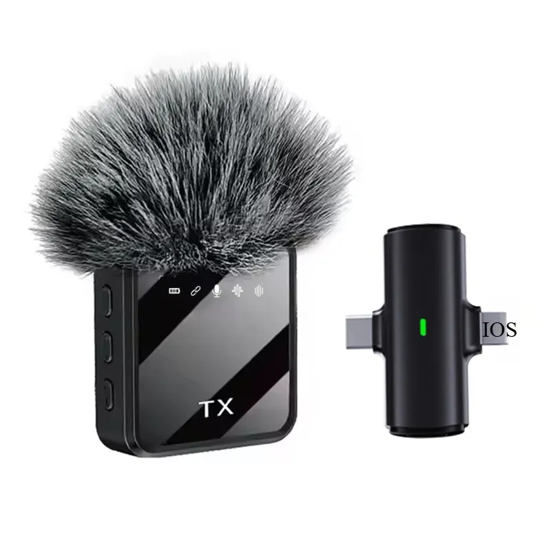 Microphone cravate sans fil pour iPhone, Android et appareils photo, avec réduction de bruit, idéal pour interviews et vlogs 8