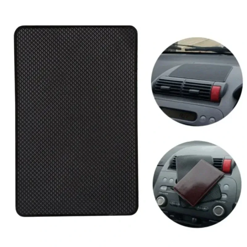 Tapis antidérapant en PVC résistant à la chaleur pour tableau de bord de voiture, avec support pour lunettes de soleil et téléphone 5