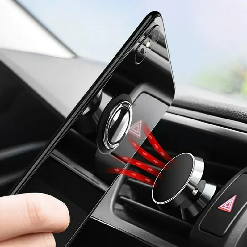 Support de bague rotatif à 360° pour téléphone portable, support magnétique pour voiture, autocollant universel au dos 5
