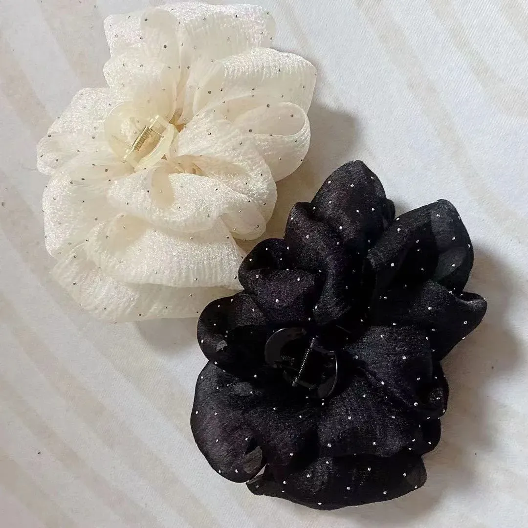 Pince à cheveux nœud en maille, inspiration look