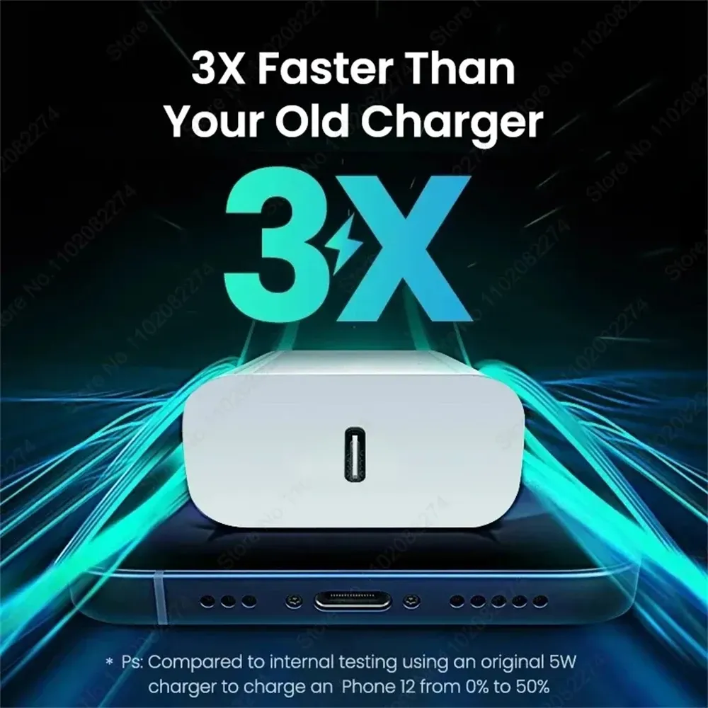Chargeur rapide USB-C 40 W Power Delivery pour Apple iPhone 11 à 16 Pro Max 3