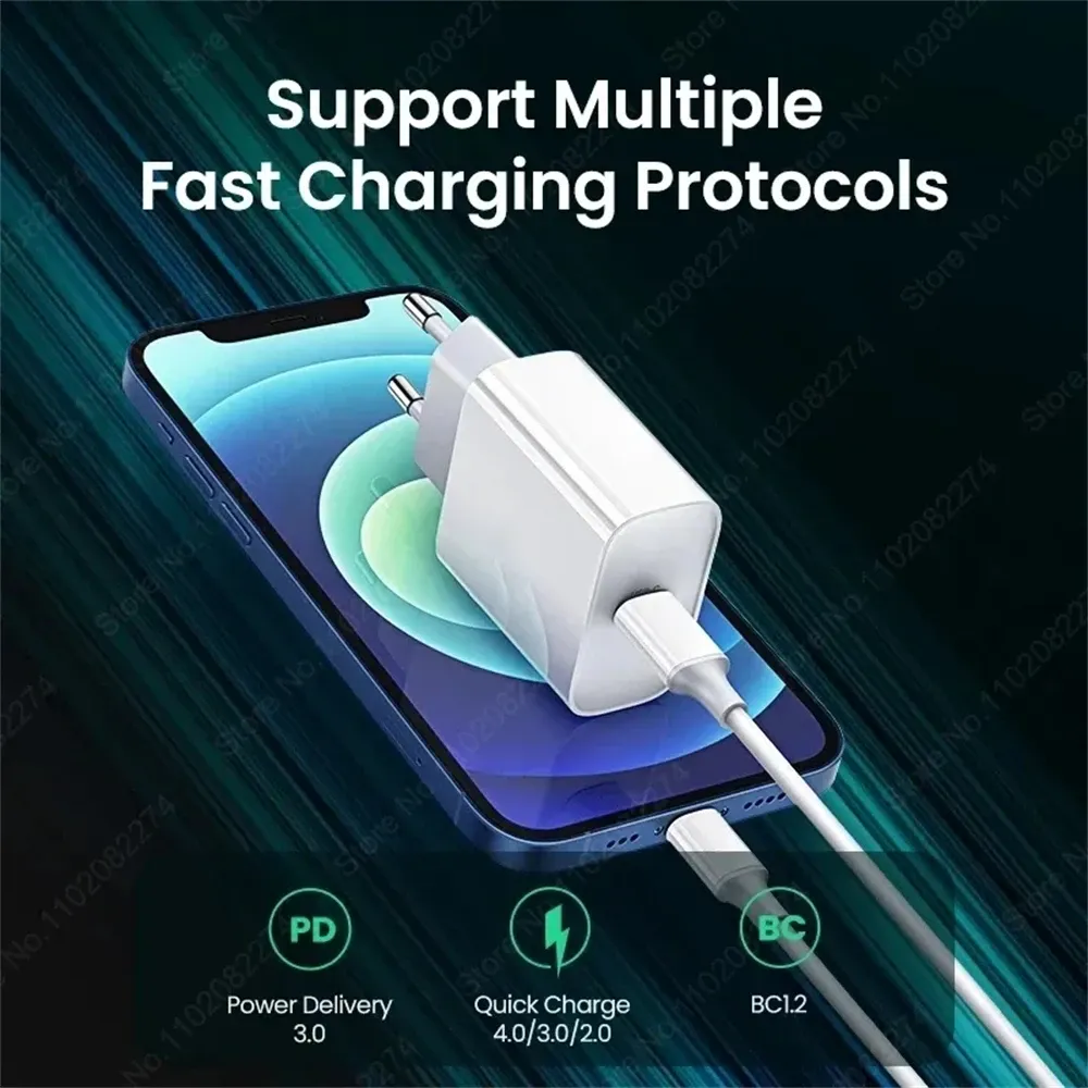 Chargeur rapide USB-C 40 W Power Delivery pour Apple iPhone 11 à 16 Pro Max 2