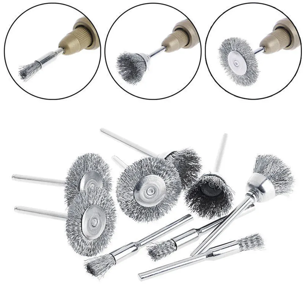 Brosses métalliques en situation