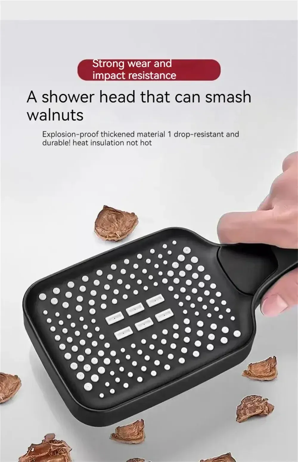 Pommeau de douche, vue de profil