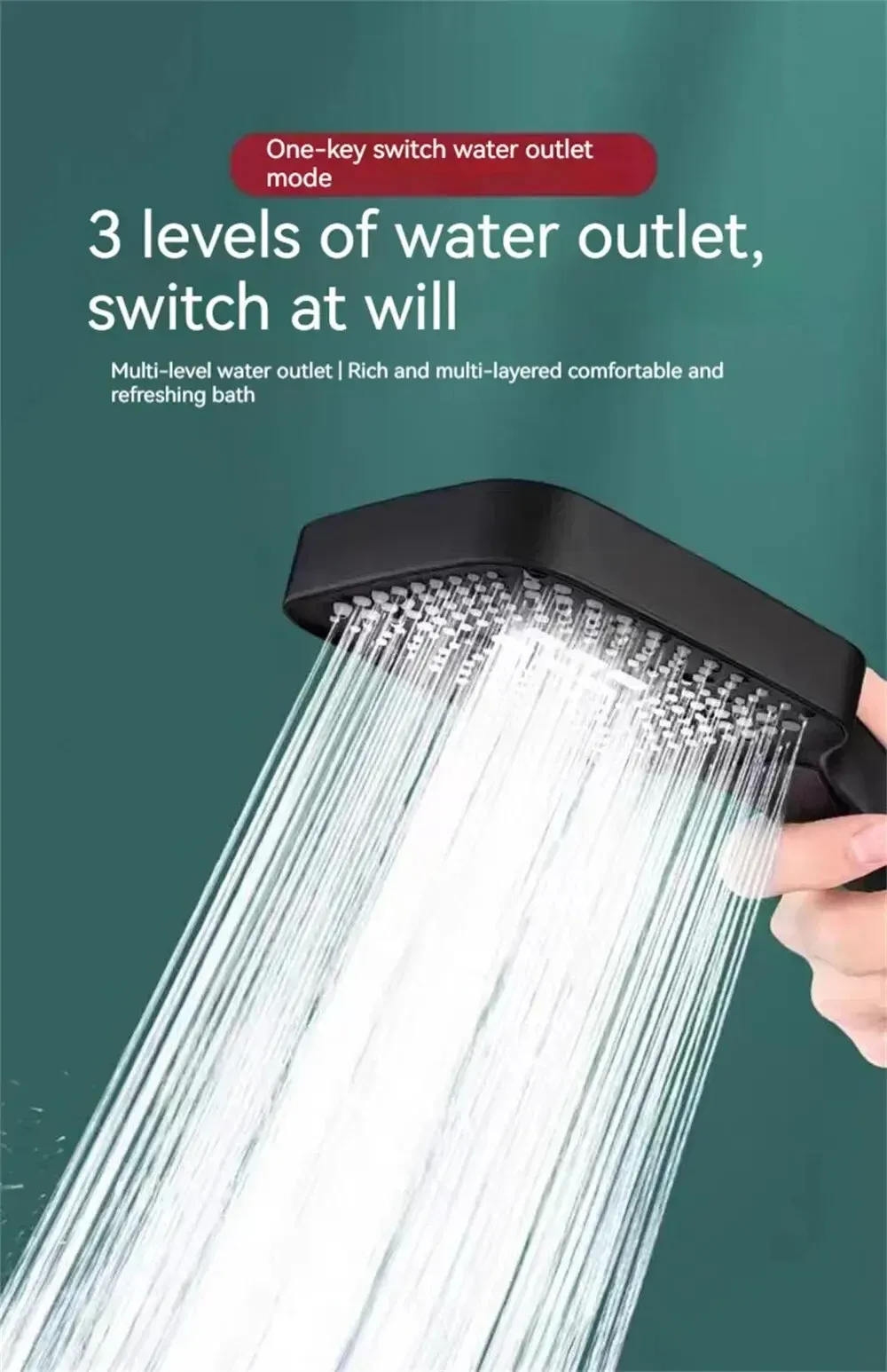 Pommeau de douche, mode massage
