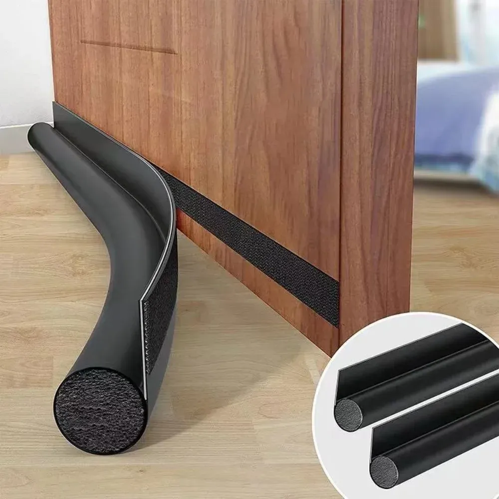 Bande d'étanchéité réglable pour bas de porte, coupe-froid et isolation acoustique - Image 1