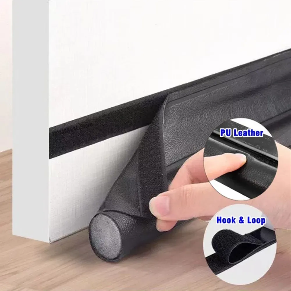 Bande d'étanchéité réglable pour bas de porte, coupe-froid et isolation acoustique 4