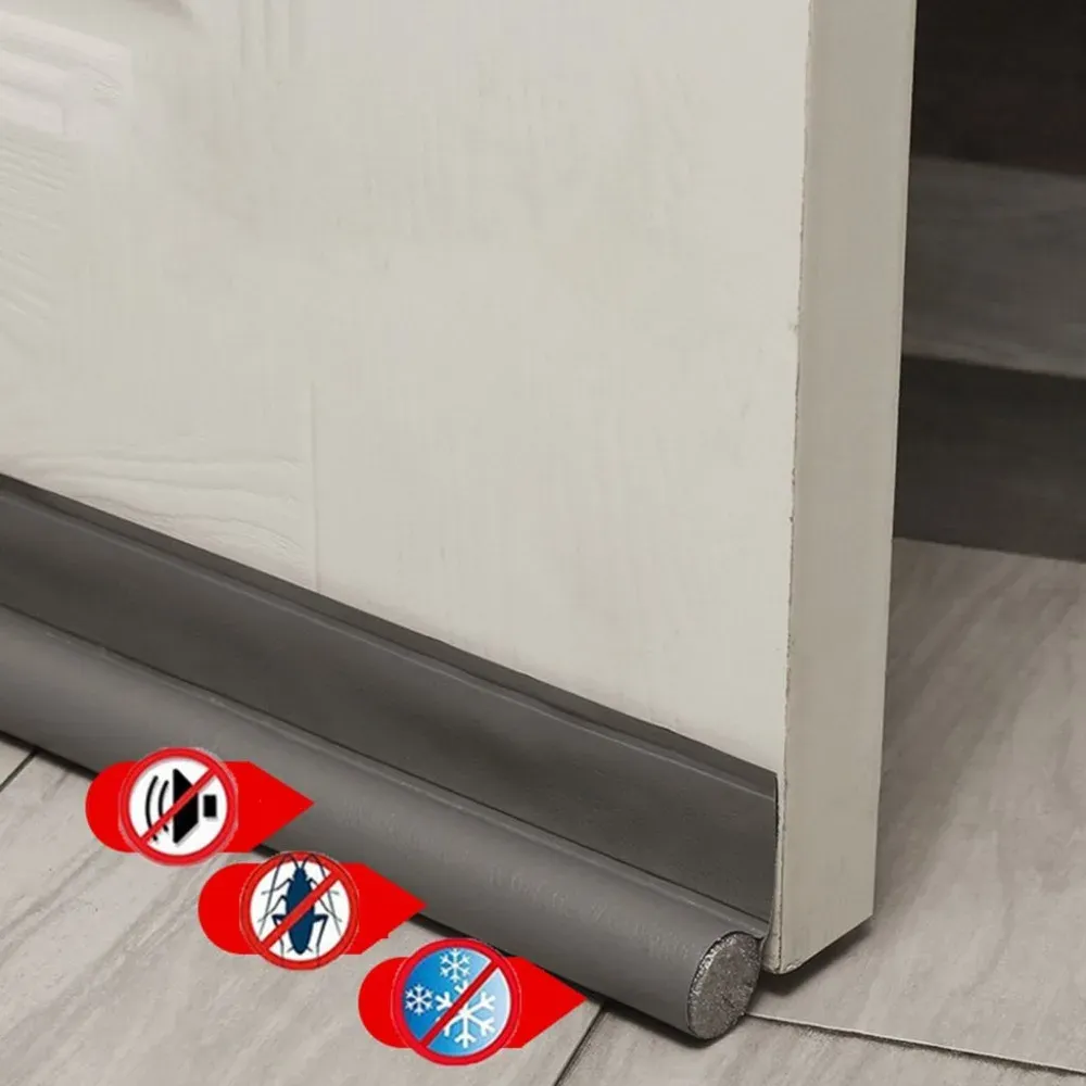 Bande d'étanchéité réglable pour bas de porte, coupe-froid et isolation acoustique 5
