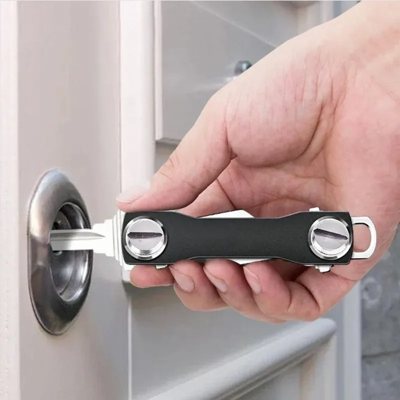 Porte-clés intelligent compact en aluminium, pour la maison et l'extérieur