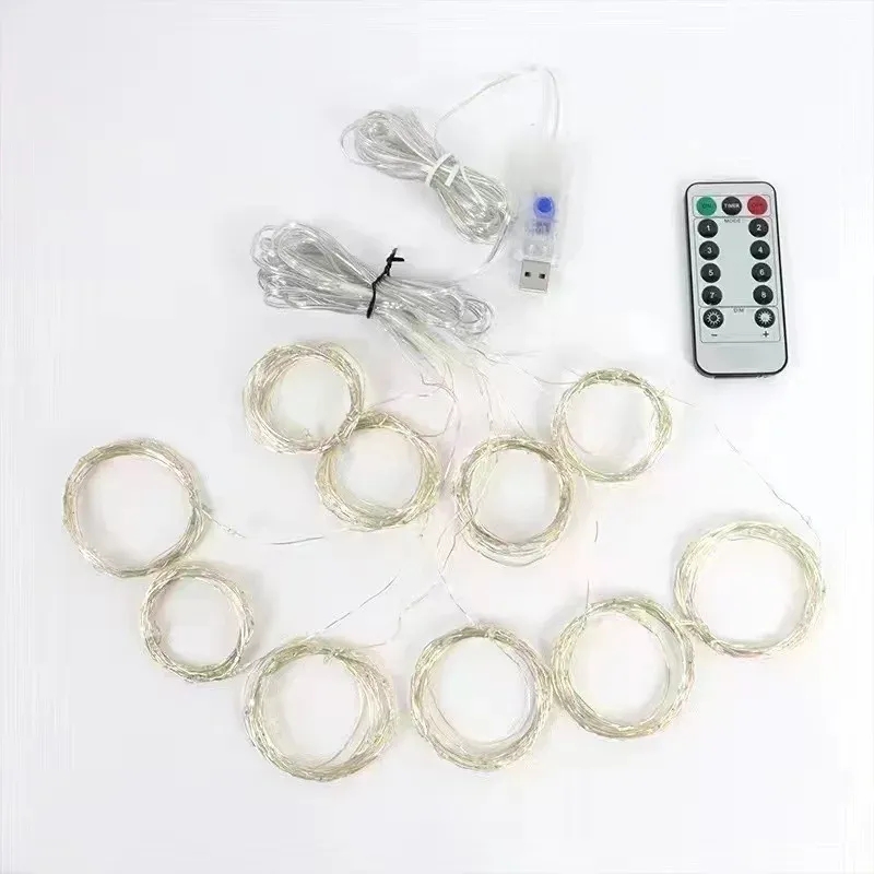 Rideau lumineux LED, mise en scène