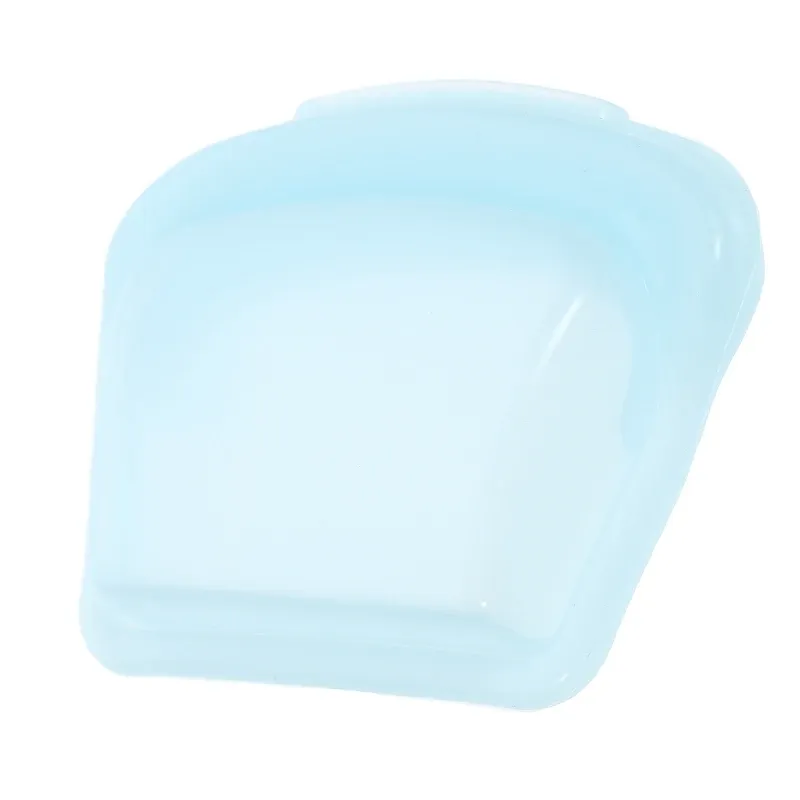Sac à médicaments en silicone bleu, finitions