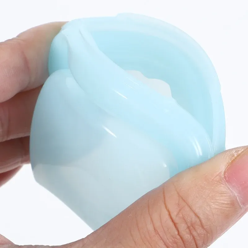 Sac à médicaments en silicone bleu, fermeture