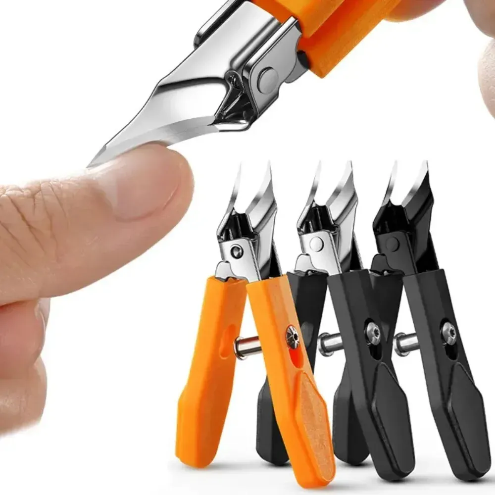 Coupe-ongles à bord incliné, large ouverture en acier inoxydable, outils professionnels pour ongles incarnés, bec d'aigle, coupe-ongles obliques 2