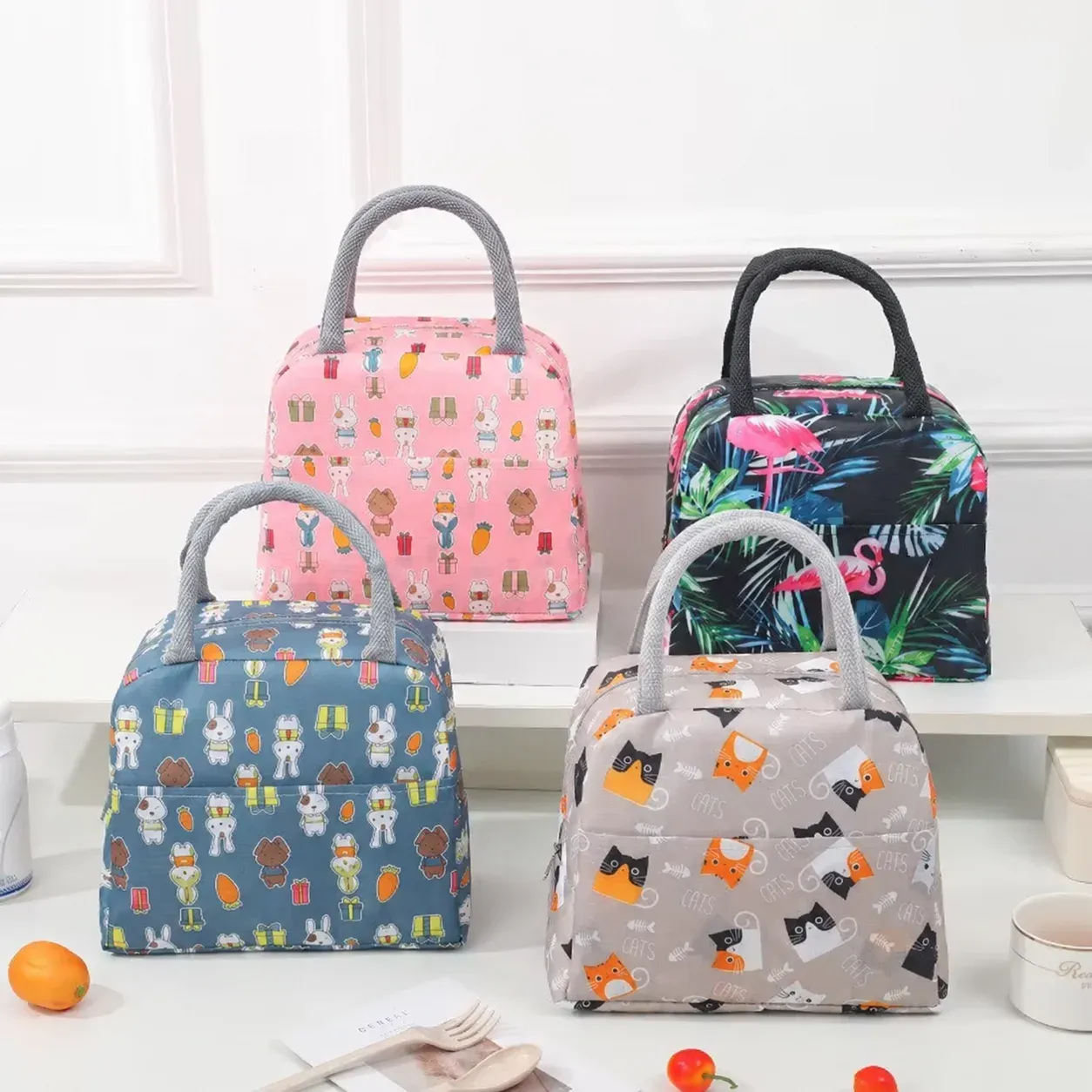 Sac à lunch isotherme pour enfants à motif dessin animé