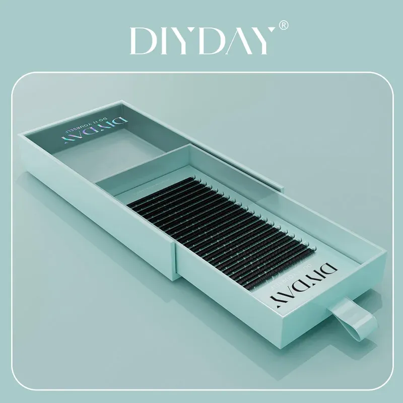 Cils individuels classiques en vison naturel, 16 rangées, courbures B, C, CC, D, DD, extensions de cils pour maquillage (DIYDAY) 2