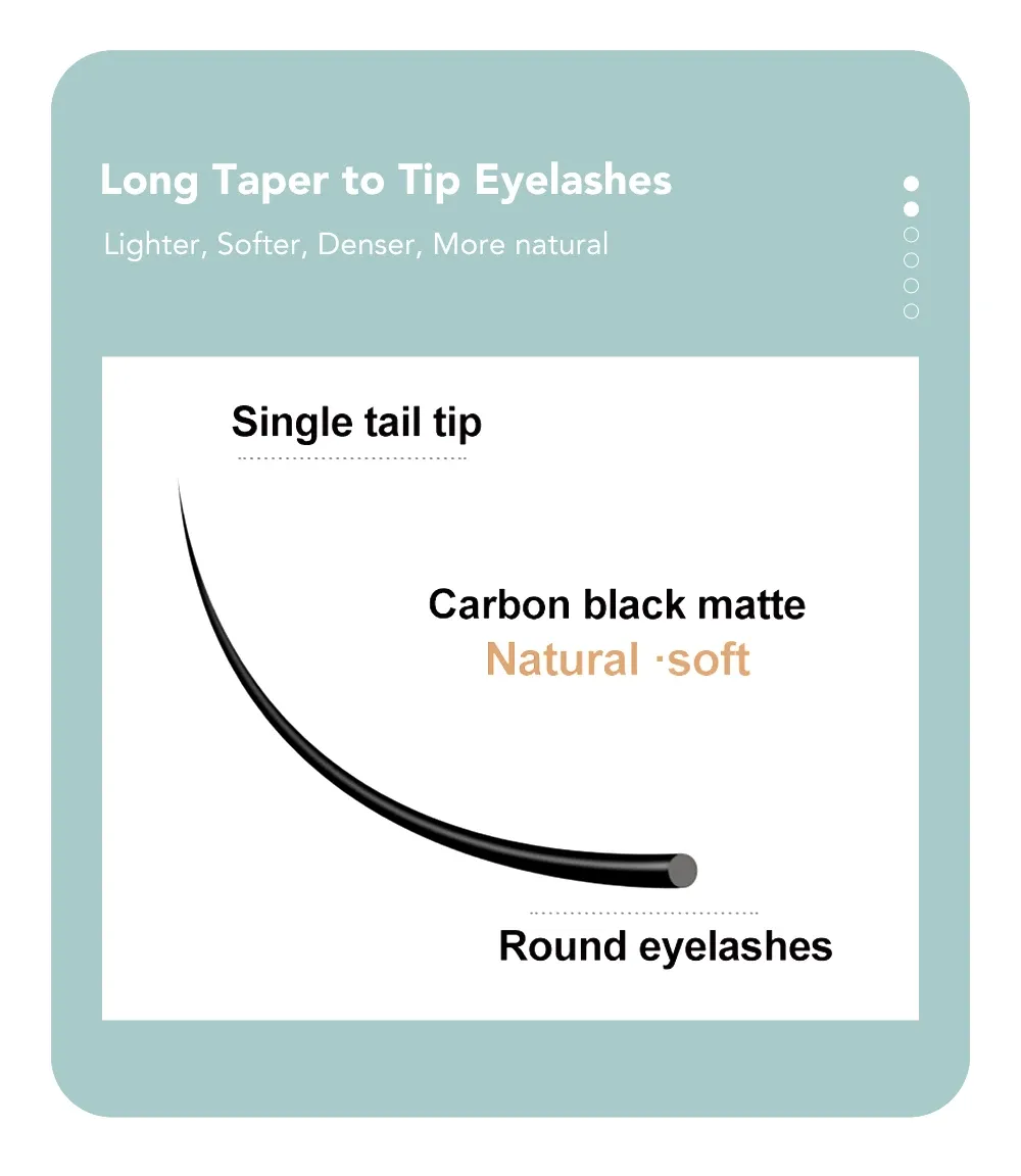 Extension de cils individuelle en vison, lumière et volume
