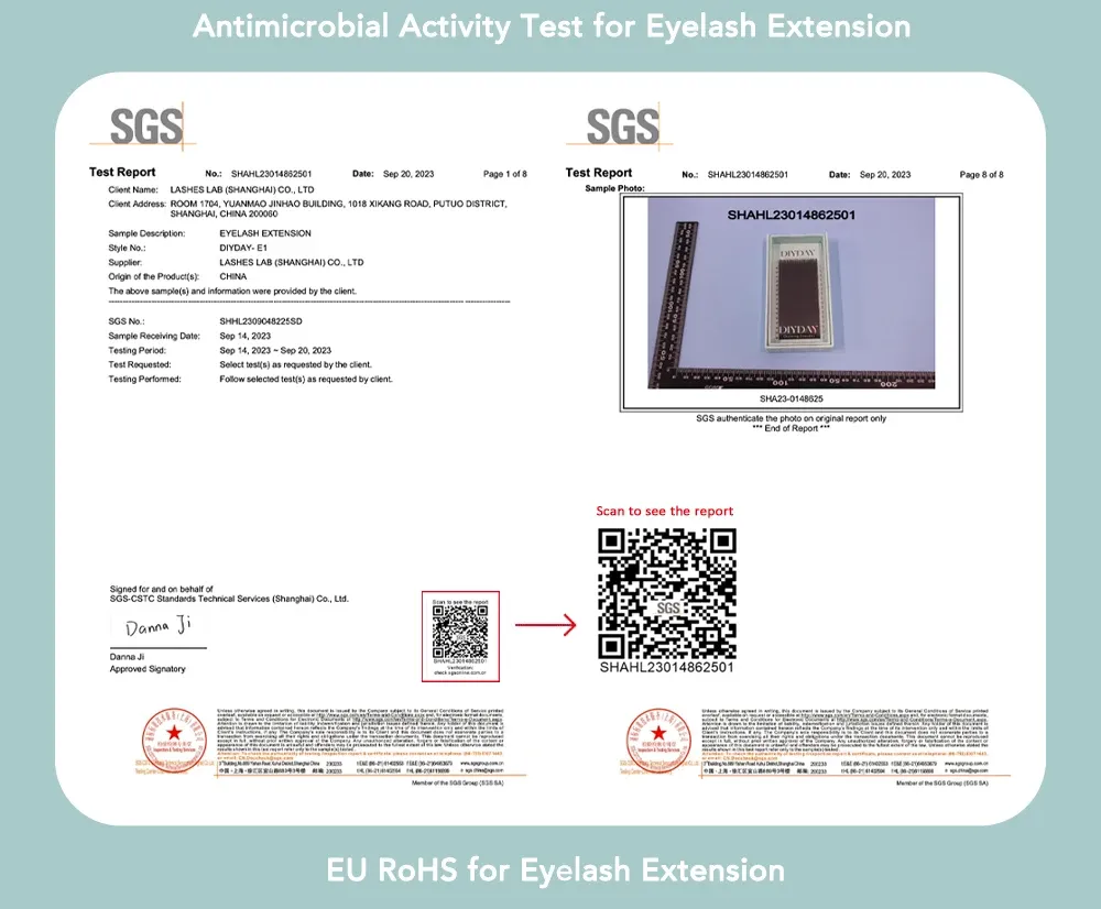 Extensions de cils dans leur écrin