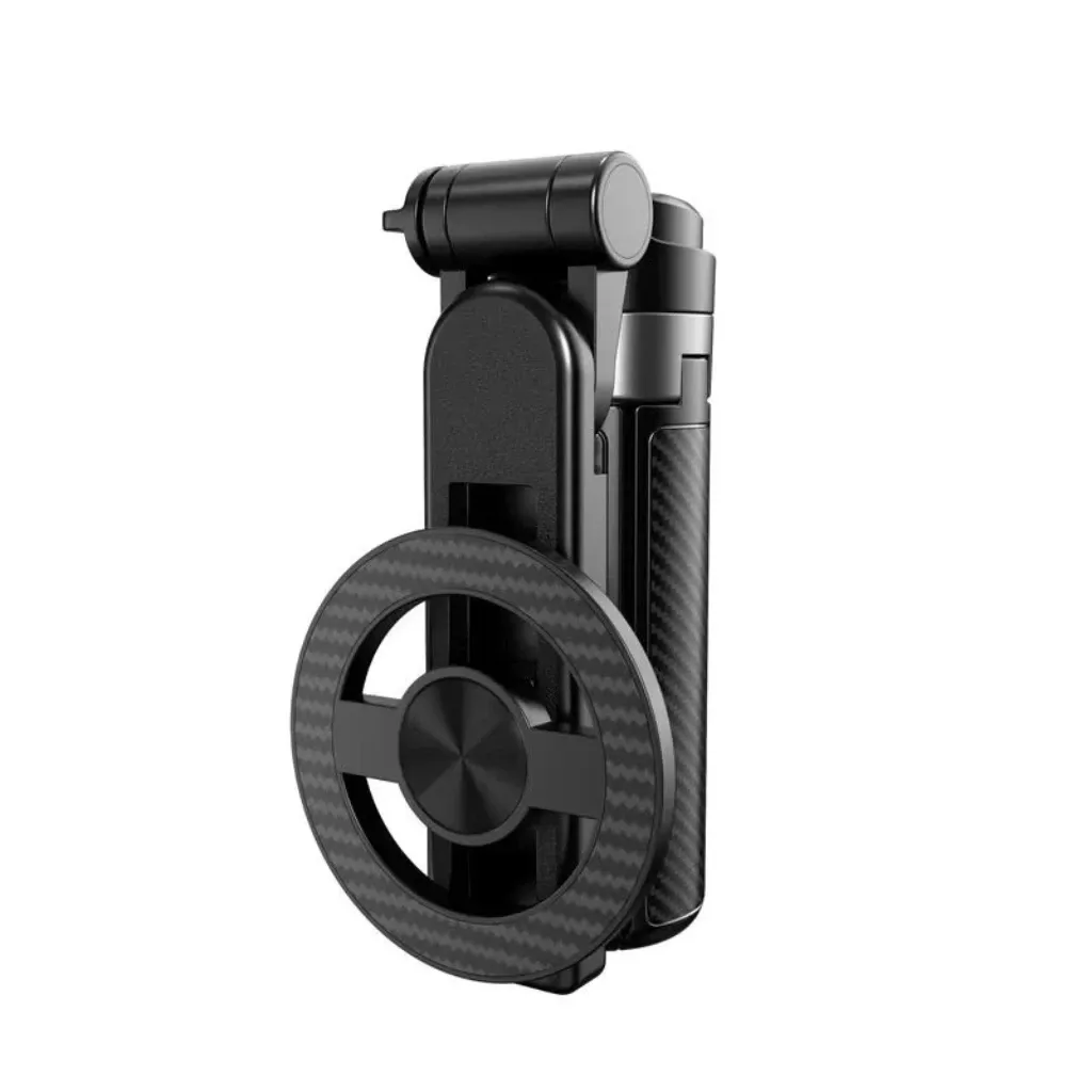 Perche à selfie magnétique 4 en 1 avec rotation à 360°, télécommande Bluetooth sans fil et support de téléphone magnétique 6