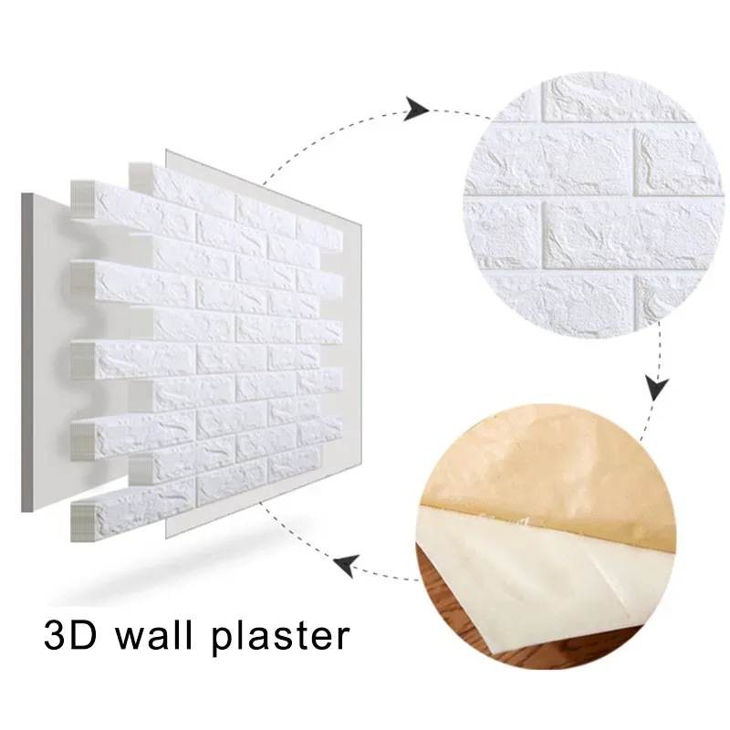 Autocollants muraux imperméables en PVC, 70 cm x 1/2/3/5/10 m, pour cuisine, chambre et salon, papier peint autocollant pour chambre d'enfant et décoration de la maison 3