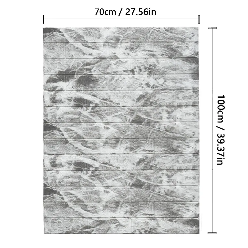 Autocollants muraux imperméables en PVC, 70 cm x 1/2/3/5/10 m, pour cuisine, chambre et salon, papier peint autocollant pour chambre d'enfant et décoration de la maison 12