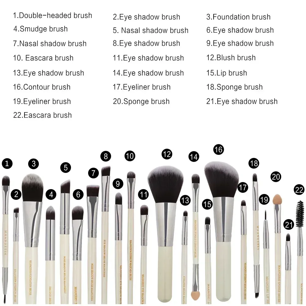 Finition des pinceaux de maquillage