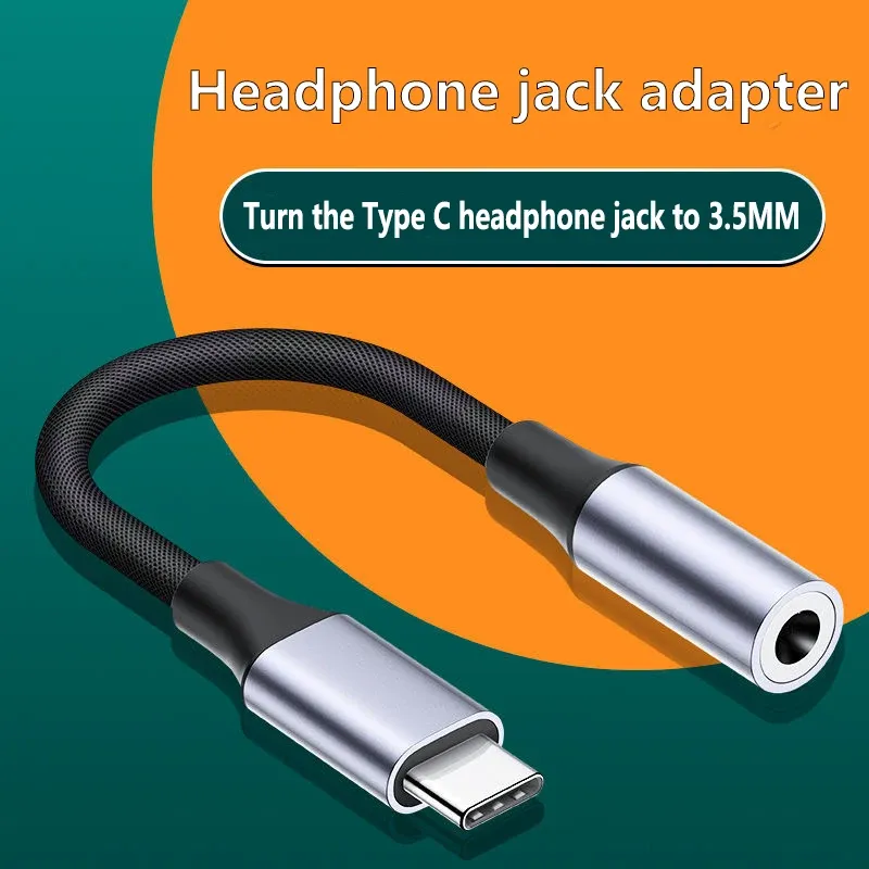 Vue détaillée de l'adaptateur audio USB Type-C