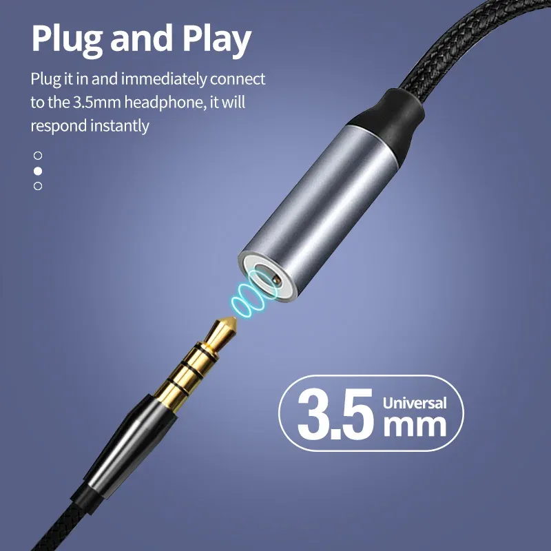 Adaptateur audio USB Type-C avec accessoires