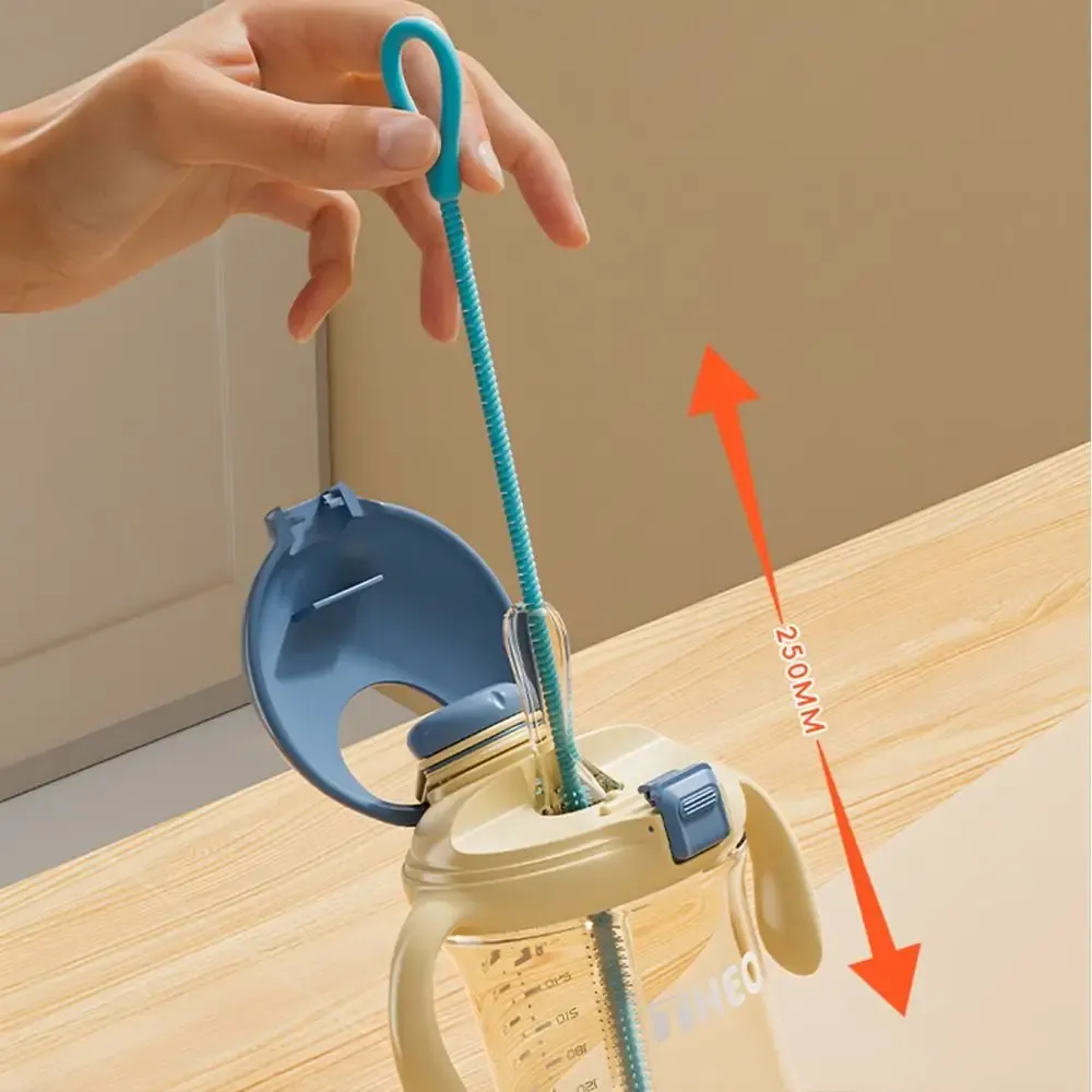 Brosse de nettoyage réutilisable en silicone pour pailles souples, longue et polyvalente 4