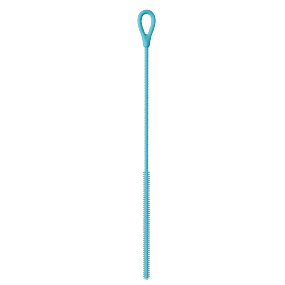 Brosse de nettoyage réutilisable en silicone pour pailles souples, longue et polyvalente 7