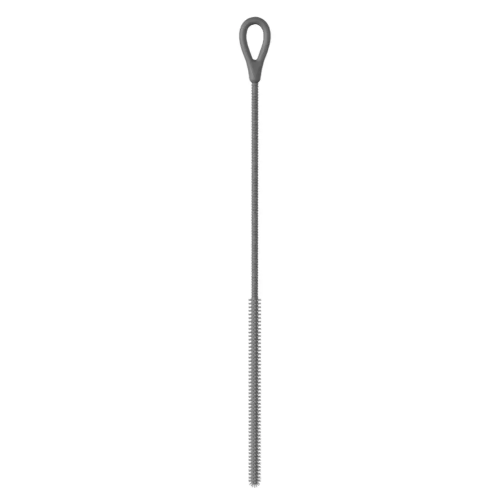 Brosse de nettoyage réutilisable en silicone pour pailles souples, longue et polyvalente 9