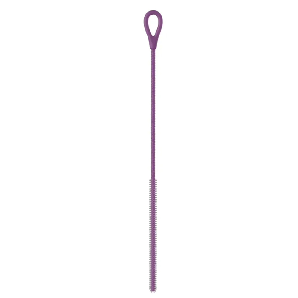 Brosse de nettoyage réutilisable en silicone pour pailles souples, longue et polyvalente 12